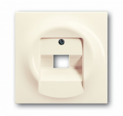 ABB BJE Impuls Беж Накладка 1-й ТЛФ/Комп розетки наклонной (мех 213/16) арт. 1753-0-0085