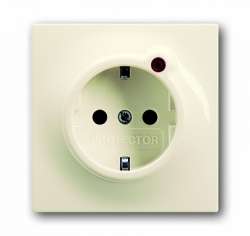 ABB BJE Impuls Беж Розетка с/з с защитой от перенапряжения арт. 2011-0-3848