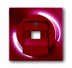 ABB BJE Impuls Бордо Накладка 1-й ТЛФ и комп розетки наклонной (мех 213/16) арт. 1753-0-0130