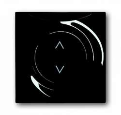 ABB BJE Impuls Чёрный Бриллиант Накладка светорегулятора с ДУ арт. 6020-0-1042