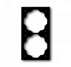 ABB BJE Impuls Черный бархат Рамка 2-ая арт. 1754-0-4425