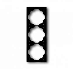 ABB BJE Impuls Черный бархат Рамка 3-ая арт. 1754-0-4426