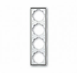 ABB BJE Impuls Хром Рамка 4-ая арт. 1754-0-4136