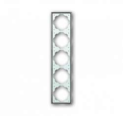 ABB BJE Impuls Хром Рамка 5-ая арт. 1754-0-4137