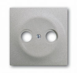 ABB BJE Impuls Серебро металлик Накладка TV розетки (TV+FM) арт. 1753-0-0040
