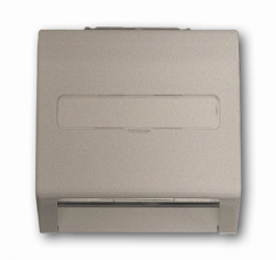 ABB BJE Impuls Шампань Накладка с суппортом для коммуникационных разъёмов арт. 1753-0-5499