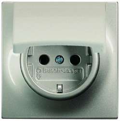 ABB BJE Impuls Шампань Розетка с/з с крышкой арт. 2018-0-1016