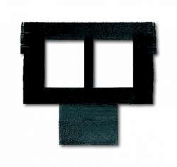 ABB BJE Мех Цоколь для 2-х разъёмов Modular Jack к суппортам 1758хх арт. 1764-0-0315