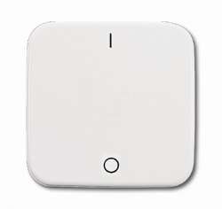 ABB BJE Reflex Клавиша 2-х,3-х полюсных выключателей с маркировкой 0-I и нейтральной линзой арт. 1731-0-0884