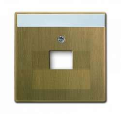 ABB BJE Reflex Накладка 2-ой ТЛФ и комп розетки наклонной (мех214/15/17) арт. 1753-0-9990