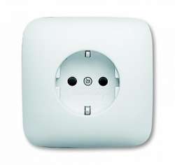 ABB BJE Reflex Розетка 1-ая с/з с шторками литая арт. 2013-0-4664