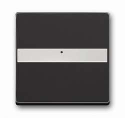 ABB BJE Solo/Future Антрацит Клавиша с полем для надписи, со световодом, для выкл./перекл./кнопок арт. 1731-0-1552