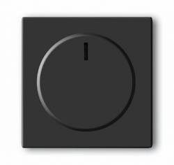 ABB BJE Solo/Future Антрацит Накладка с ручкой и лампой для поворотного светорегулятора арт. 6599-0-2950