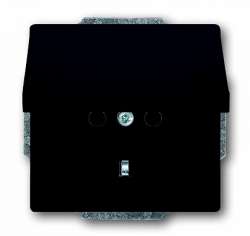 ABB BJE Solo/Future Антрацит Розетка с/з с крышкой арт. 2018-0-1486