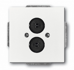 ABB BJE Solo/Future Бел Аудиорозетка 2-ая арт. 1723-0-0240