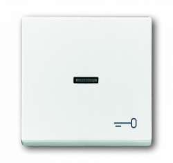 ABB BJE Solo/Future Бел Клавиша 1-я с прозрачной линзой и симв ключ арт. 1751-0-2755