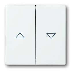 ABB BJE Solo/Future Бел Клавиша 2-ая жалюзийная арт. 1751-0-3088