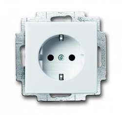 ABB BJE Solo/Future Бел Розетка SCHUKO 16А 250В, с LED подсветкой арт. 2013-0-5294