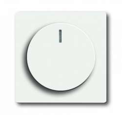 ABB BJE Solo/Future Белый бархат Накладка светорегулятора поворотного арт. 6599-0-2961