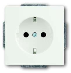 ABB BJE Solo/Future Белый бархат Розетка с/з арт. 2011-0-6208