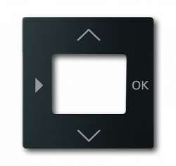 ABB BJE Solo/Future Черный бархат Плата центральная (накладка) для таймера 6455, 6456 арт. 6430-0-0389