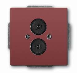 ABB BJE Solo/Future Красный Аудиорозетка 2-ая арт. 1723-0-0243