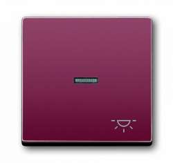 ABB BJE Solo/Future Красный Клавиша 1-я с прозрачной линзой и симв свет арт. 1751-0-2777