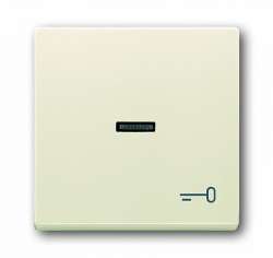 ABB BJE Solo/Future Крем Клавиша 1-я с прозрачной линзой и симв ключ арт. 1751-0-2747