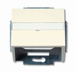 ABB BJE Solo/Future Крем Накладка с суппортом для коммуникационных разъёмов арт. 1724-0-2759