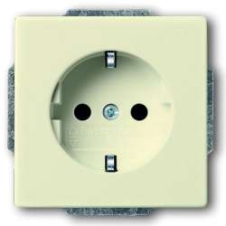 ABB BJE Solo/Future Крем Розетка с/з с защитными шторками арт. 2013-0-5376
