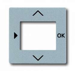 ABB BJE Solo/Future Серебристо-алюминиевый Плата центральная (накладка) для таймера 6455, 6456 арт. 6430-0-0305