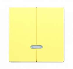 ABB BJE Solo/Future Желтый Сахара Накладка двухканального нажимного светорегулятора арт. 6599-0-2939