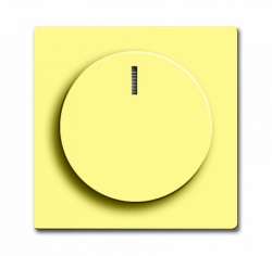 ABB BJE Solo/Future Желтый Сахара Накладка с ручкой и лампой для поворотного светорегулятора арт. 6599-0-2981