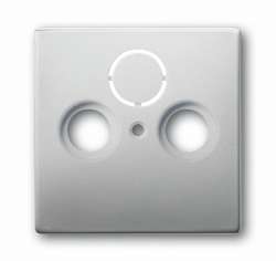 ABB BJE Сталь Накладка TV розетки (TV+FM+SAT) арт. 1724-0-4271