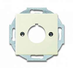 ABB Busch Duro Плата центральная с суппортом для командно-сигнальных приборов D=22.5 мм, chalet-white арт. 1724-0-4324