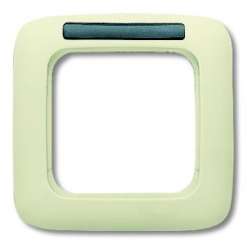 ABB Busch Duro Рамка 1-постовая, с полем для надписи, слоновая кость арт. 1754-0-4516