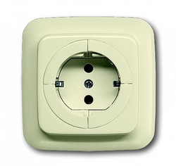 ABB Busch Duro Розетка с/з 16А 250В с механизмом освобождения вилки, слоновая кость арт. 2011-0-3397