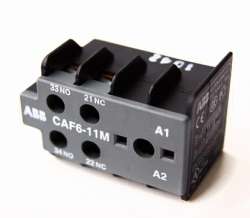 ABB CAF6-11M Контакт дополнительный фронтальной установки для миниконтактров В6, В7, VB(C) арт. GJL1201330R0003