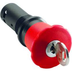 ABB CE4K1-10R-02 Кнопка аварийной остановки с ключом 2НЗ арт. 1SFA619552R1051
