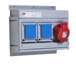 ABB CEWE Бокс MP16 с розетками в сборе, IP44, пластик арт. 2CMA168999R1000