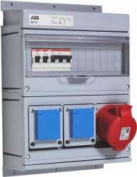 ABB CEWE Бокс MP32 с розетками в сборе, IP44, пластик арт. 2CMA168994R1000