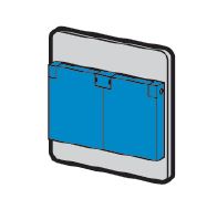 ABB CEWE Розетка Schuko 2-ая 10/16A арт. 2CMA191088R1000