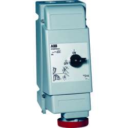 ABB CEWE Розетка на поверхность с выключателем и блокировкой 4125MVS6WH, 125A, 3P+N, тяжелые условия арт. 2CMA162792R1000