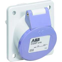 ABB CUIST Розетка панельная с угловым фланцем CUIST316-12, 16А, 3P, 40-50В, AC, IP44 арт. 2CMA179317R1000