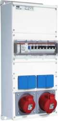 ABB Combi Бокс M32/2JFB CTFL с розетками фланцами в сборе, металл, IP44 арт. 2CMA100022R1000