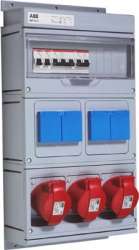 ABB Combi Бокс MP16/3 с розетками в сборе, IP44, пластик арт. 2CMA168996R1000