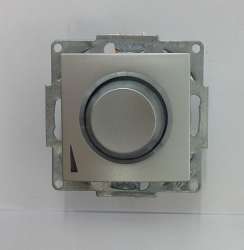 ABB Cosmo Алюминий Диммер поворотный 500 Вт с подсв. арт. 619-011000-144