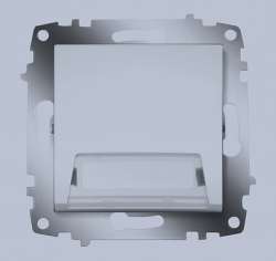 ABB Cosmo Алюминий Кнопочный выключатель с полем для надписи арт. 619-011000-208