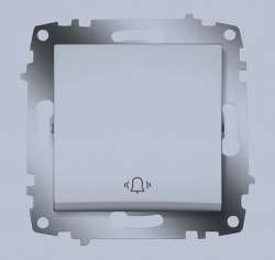 ABB Cosmo Алюминий Кнопочный выключатель с символом Звонок арт. 619-011000-207