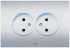 ABB Cosmo Алюминий Розетка б/з двойная арт. 632-011000-908